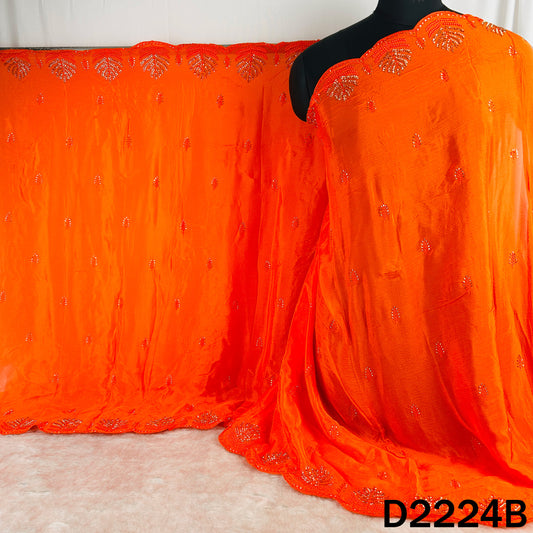 Cut Dana Thread Work Chinon Chiffon Dupatta-D2224