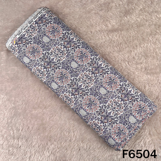 Digital Print Linen Cotton Fabric - F6504
