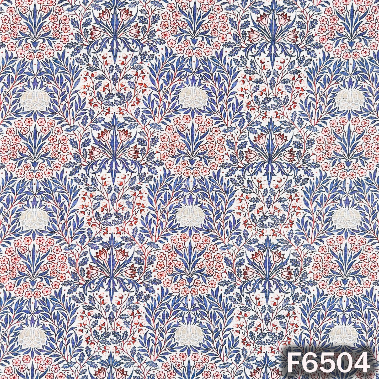 Digital Print Linen Cotton Fabric - F6504