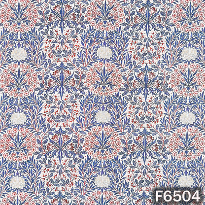 Digital Print Linen Cotton Fabric - F6504