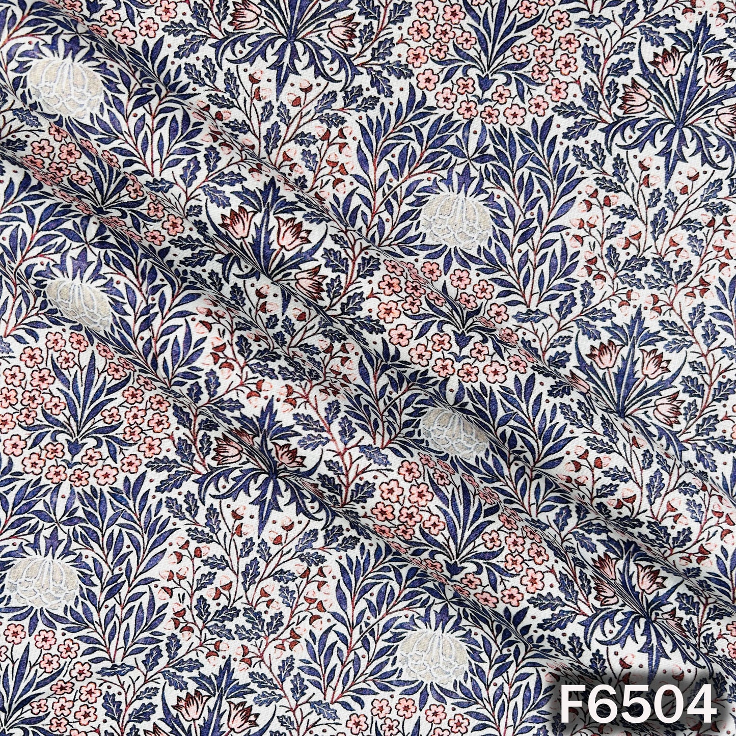 Digital Print Linen Cotton Fabric - F6504