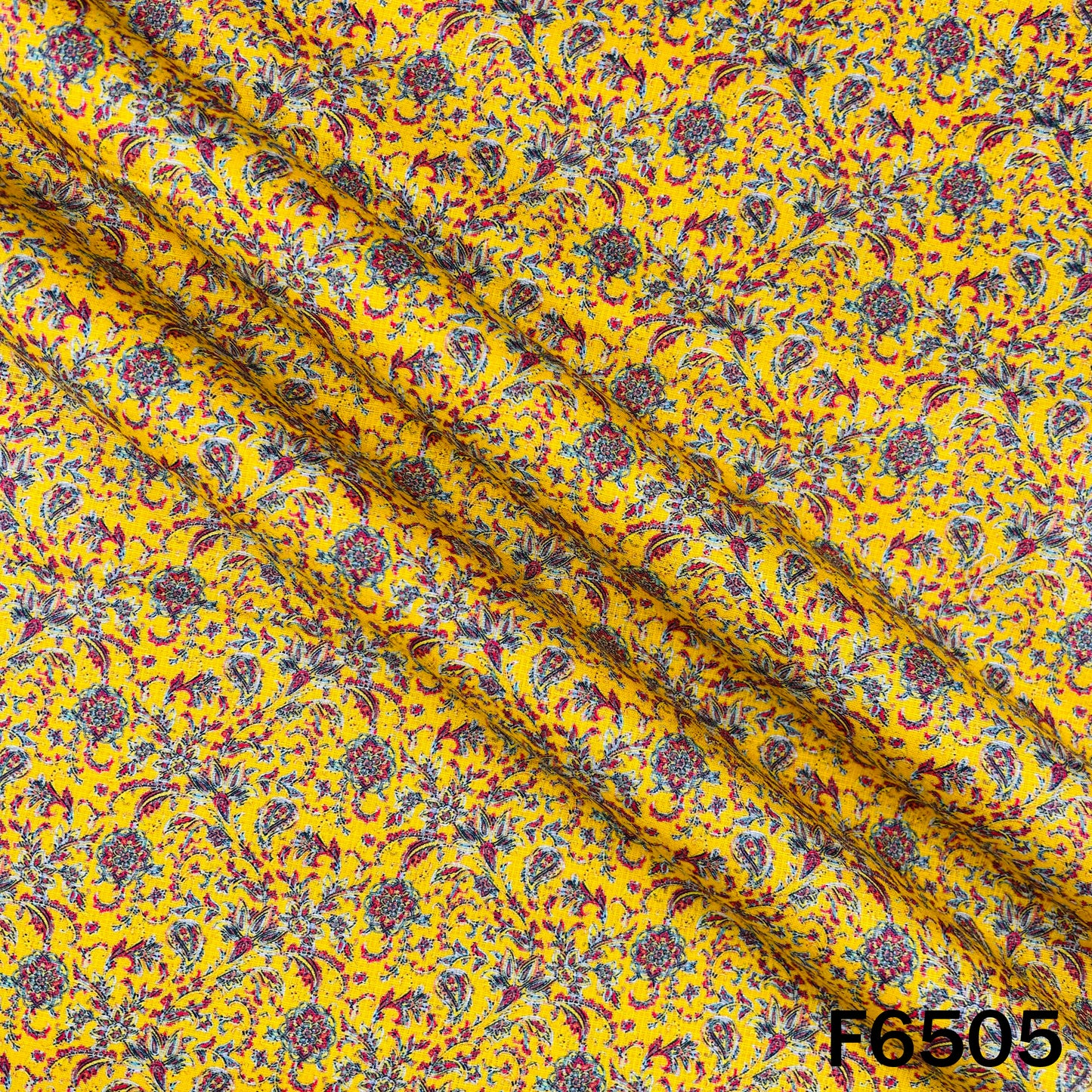 Digital Print Linen Cotton Fabric - F6505