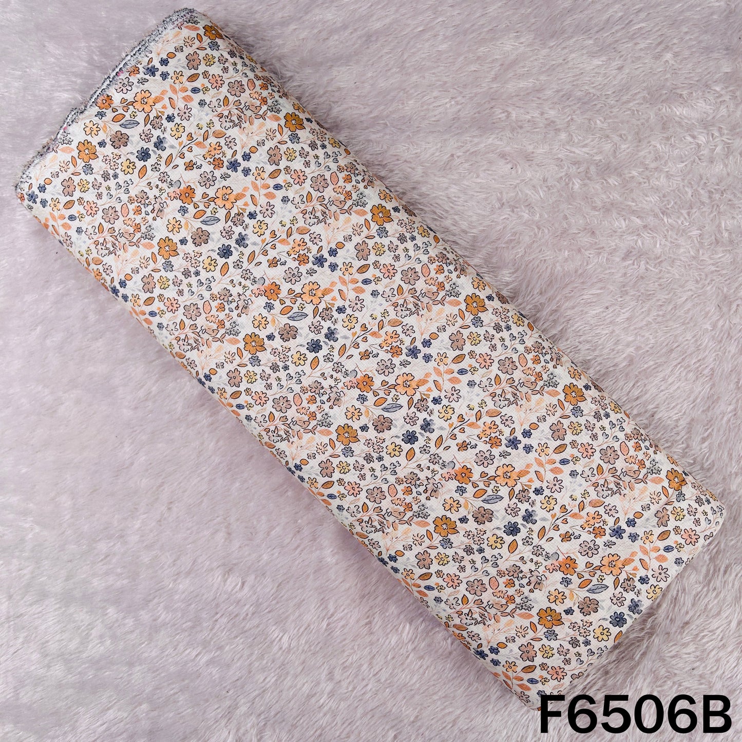 Digital Print Linen Cotton Fabric - F6506