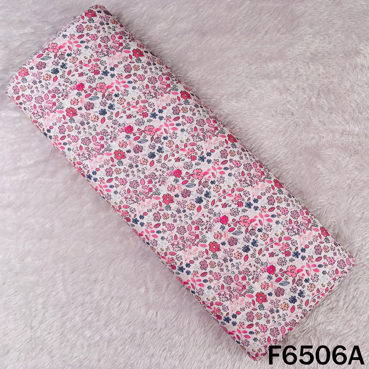 Digital Print Linen Cotton Fabric - F6506