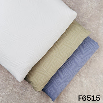 Self Jacquard Slub Crepe Fabric - F6515