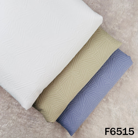 Self Jacquard Slub Crepe Fabric - F6515