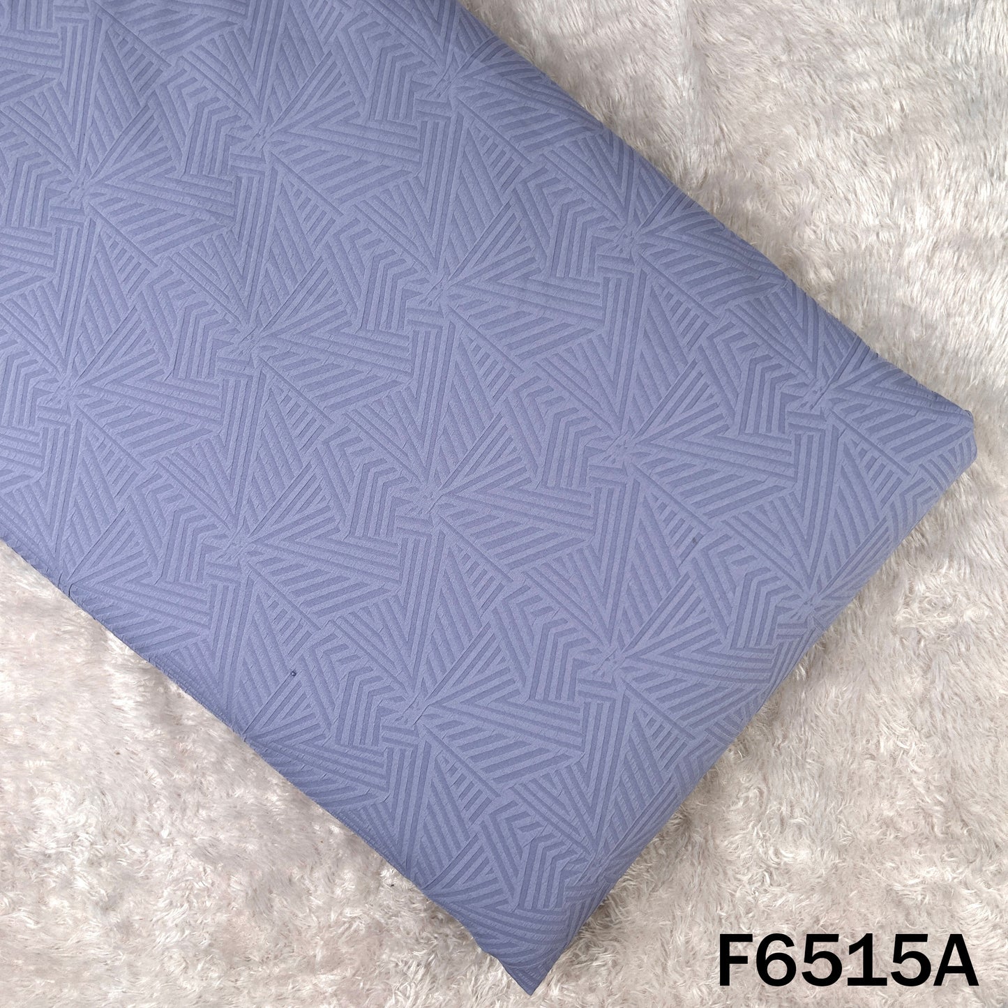 Self Jacquard Slub Crepe Fabric - F6515