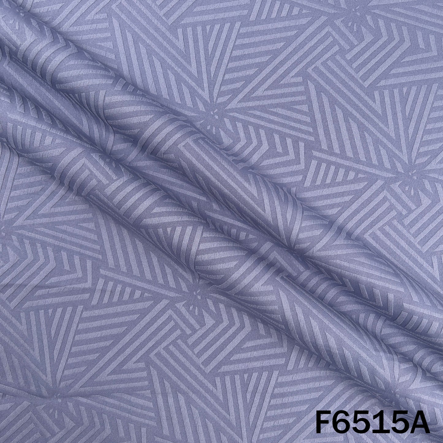 Self Jacquard Slub Crepe Fabric - F6515