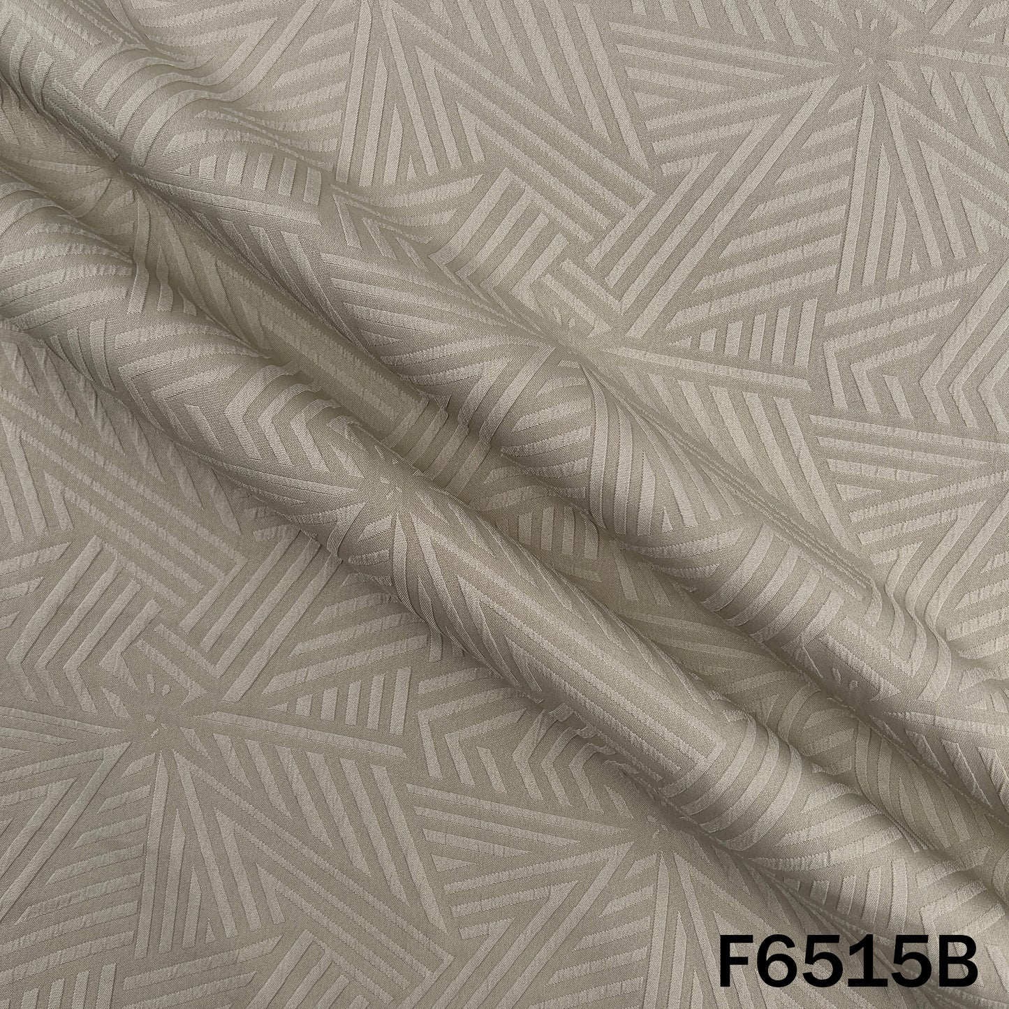 Self Jacquard Slub Crepe Fabric - F6515