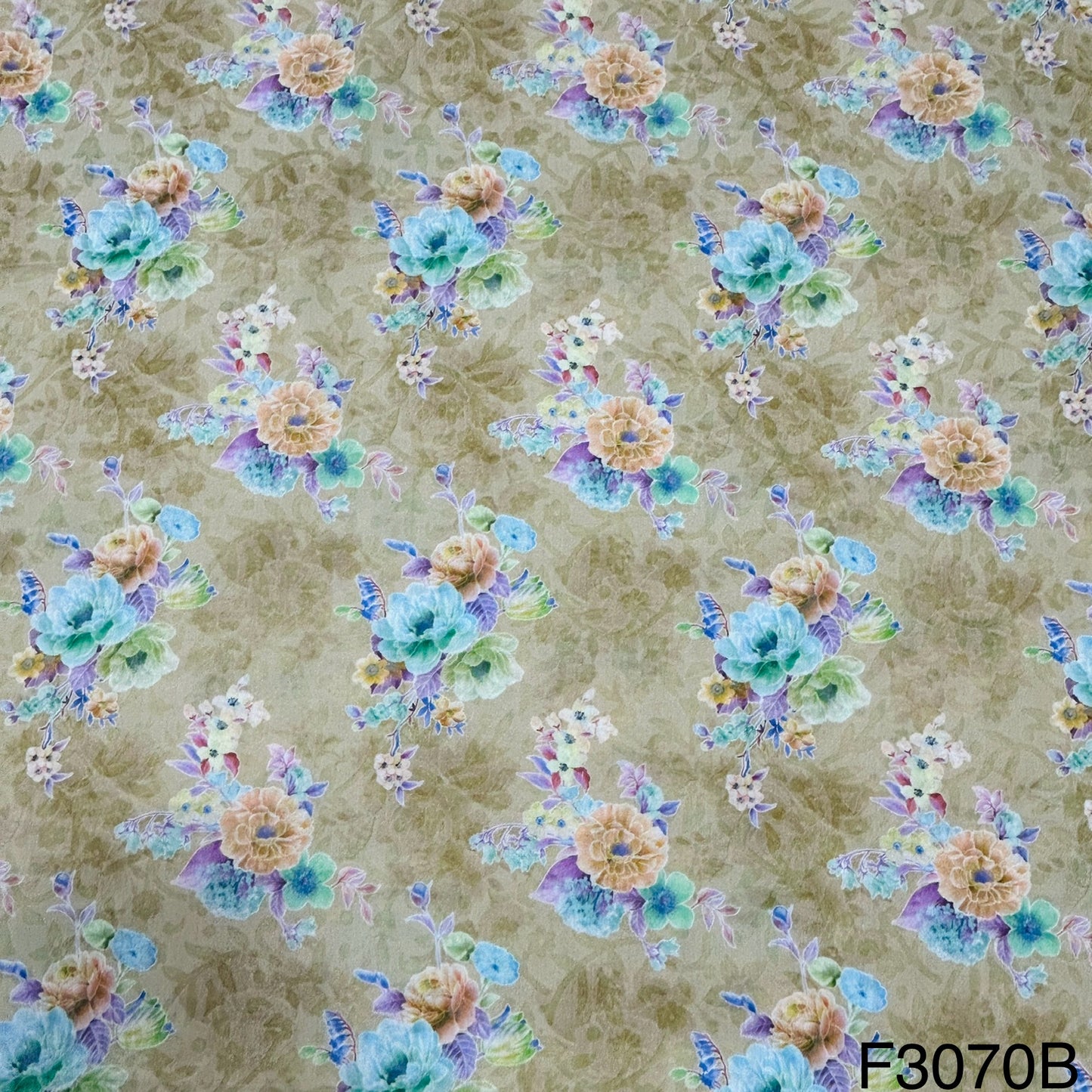 Printed Lizzy Bizzy Cotton Fabric-F3070