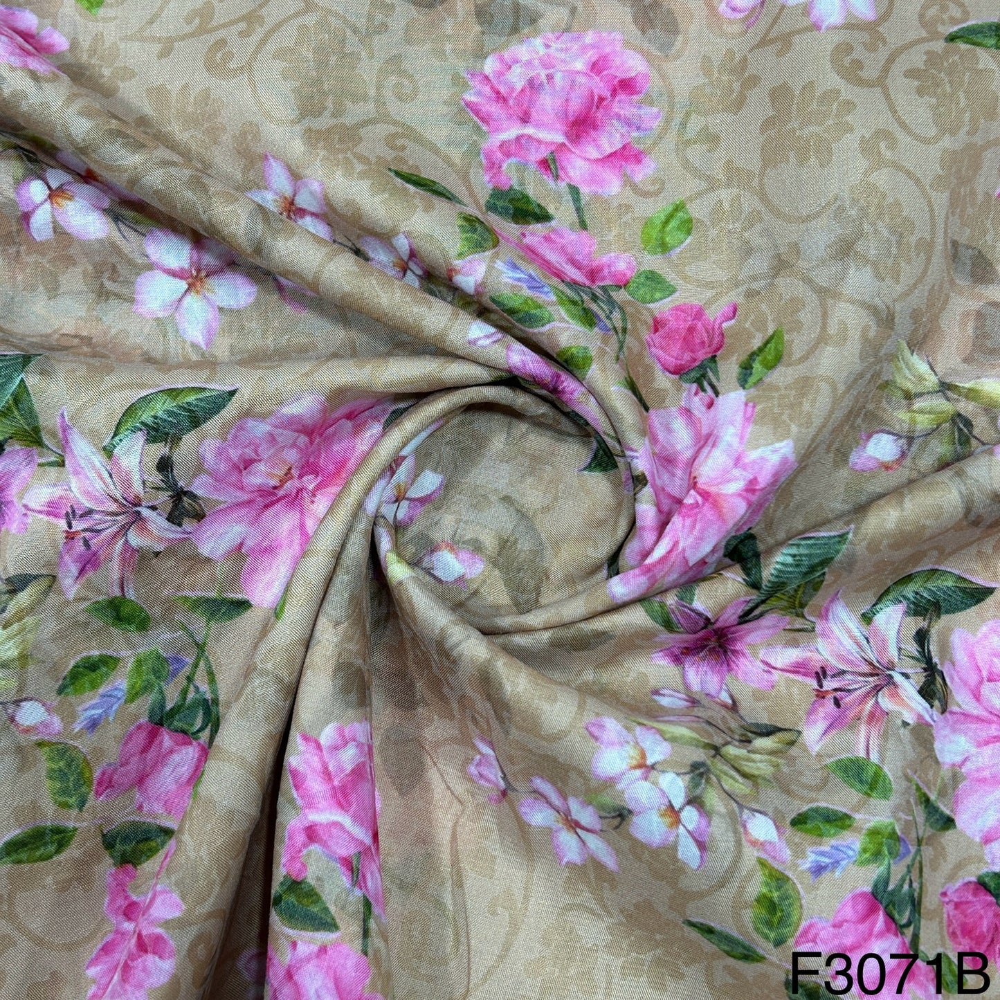 Printed Lizzy Bizzy Cotton Fabric-F3071
