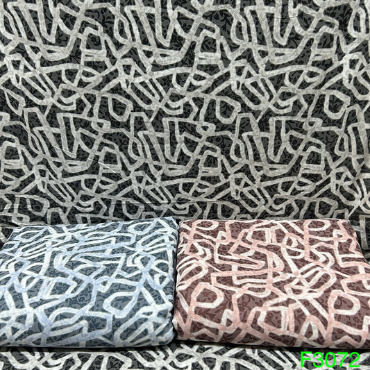 Printed Lizzy Bizzy Cotton Fabric-F3072