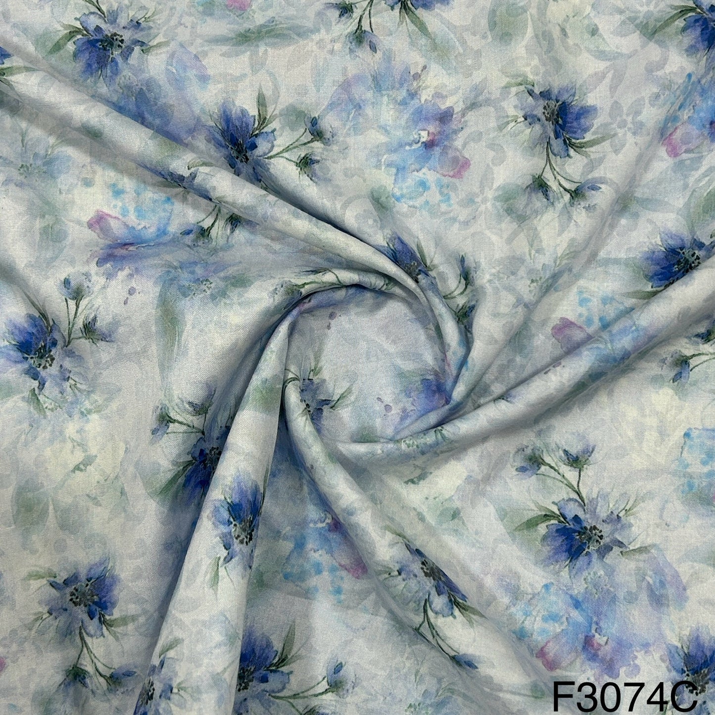 Printed Lizzy Bizzy Cotton fabric-F3074