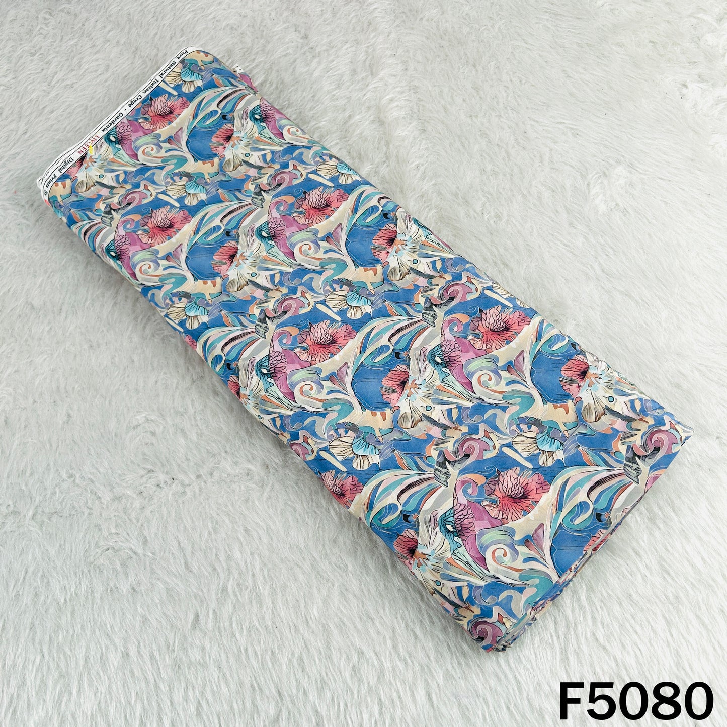 Digital Print Crepe Fabric-F5080