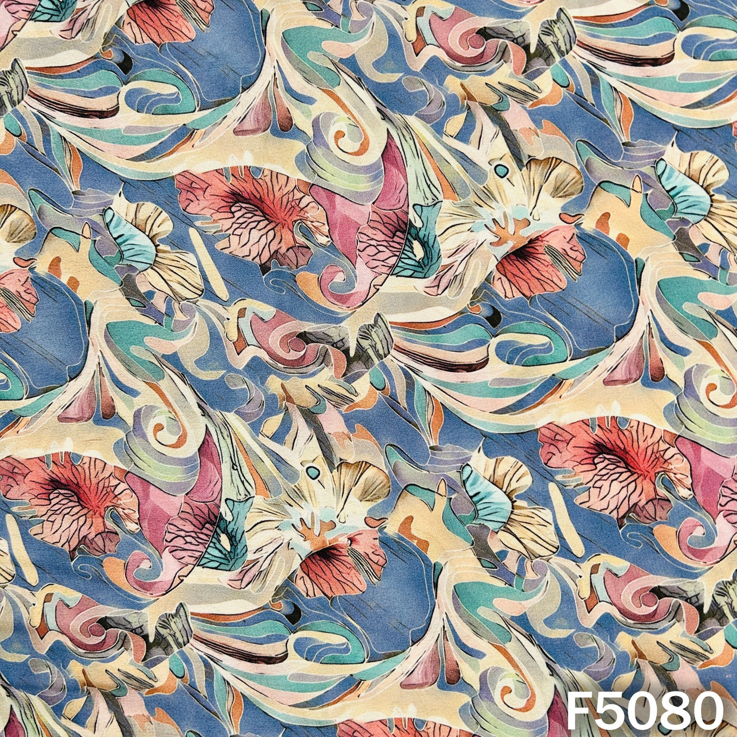 Digital Print Crepe Fabric-F5080