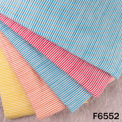 Stripes Mul Cotton Fabric - F6552