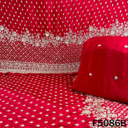 Cut Dana Sequins Embroidered Crepe Fabric - F5086