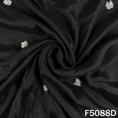 Cut Dana Sequins Work Chinon Chiffon Fabric-F5088
