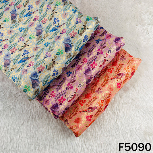 Zari Work Dola Silk Fabric-F5090