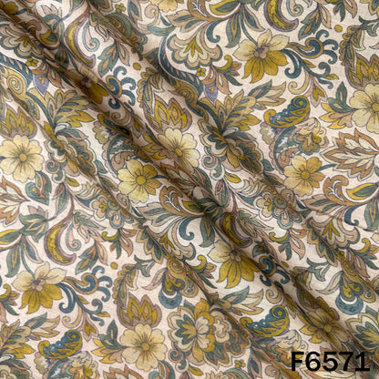 Digital Print Cambric Cotton Fabric - F6571