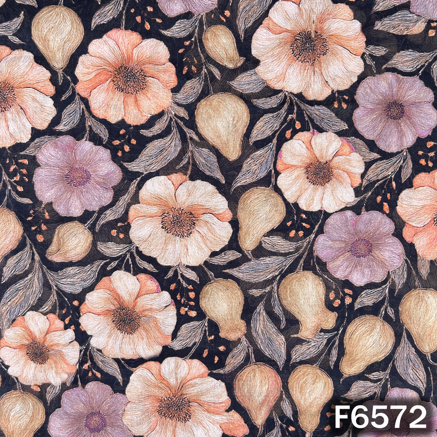 Digital Print Cambric Cotton Fabric - F6572