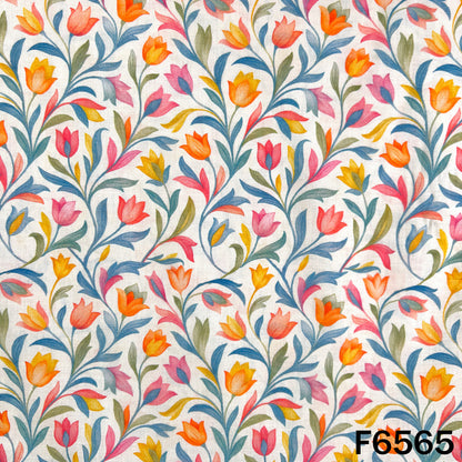 Digital Print Cambric Cotton Fabric - F6565