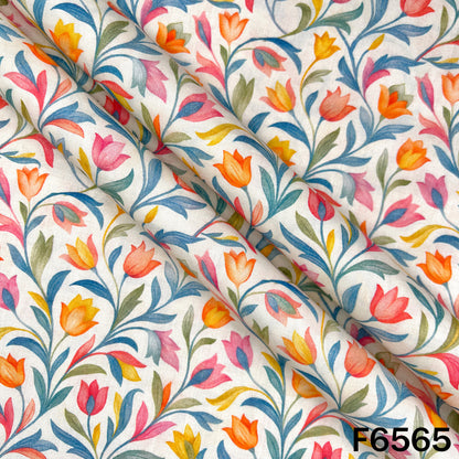 Digital Print Cambric Cotton Fabric - F6565