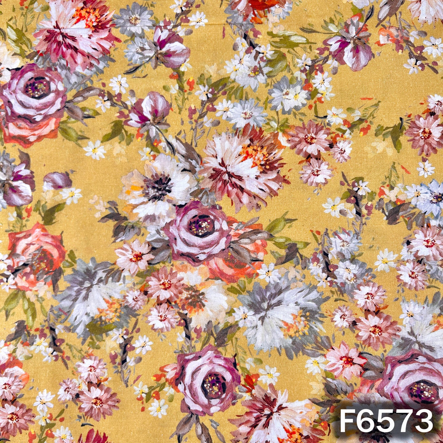 Digital Print Cambric Cotton Fabric - F6573