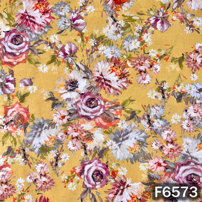 Digital Print Cambric Cotton Fabric - F6573