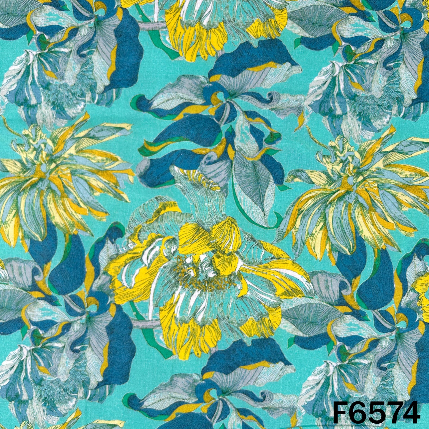 Digital Print Cambric Cotton Fabric - F6574