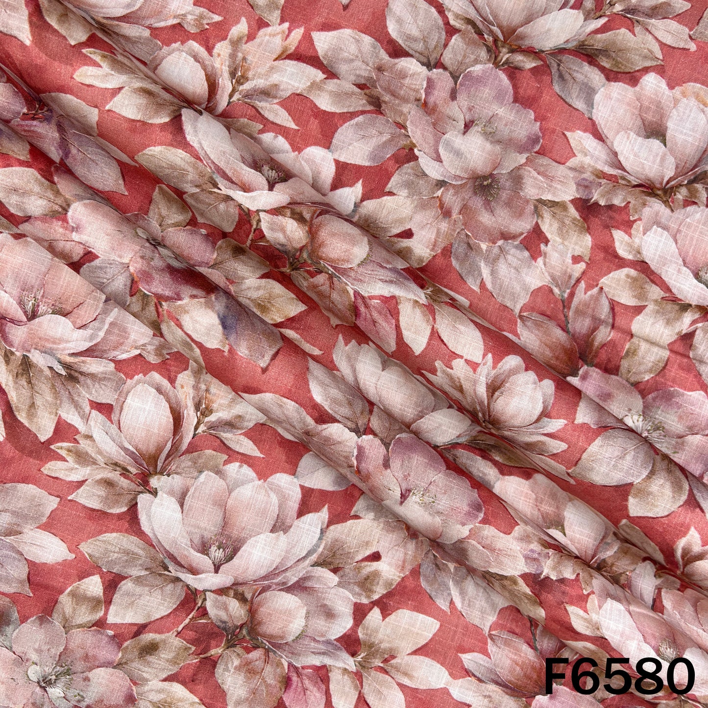 Digital Print Slub Cotton Fabric - F6580