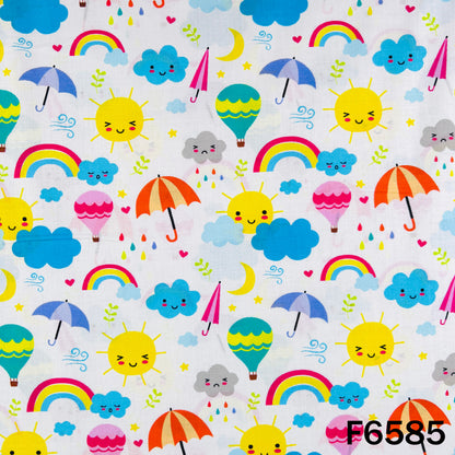 Baby Print Cambric Cotton Fabric - F6585