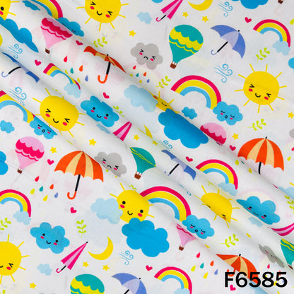 Baby Print Cambric Cotton Fabric - F6585