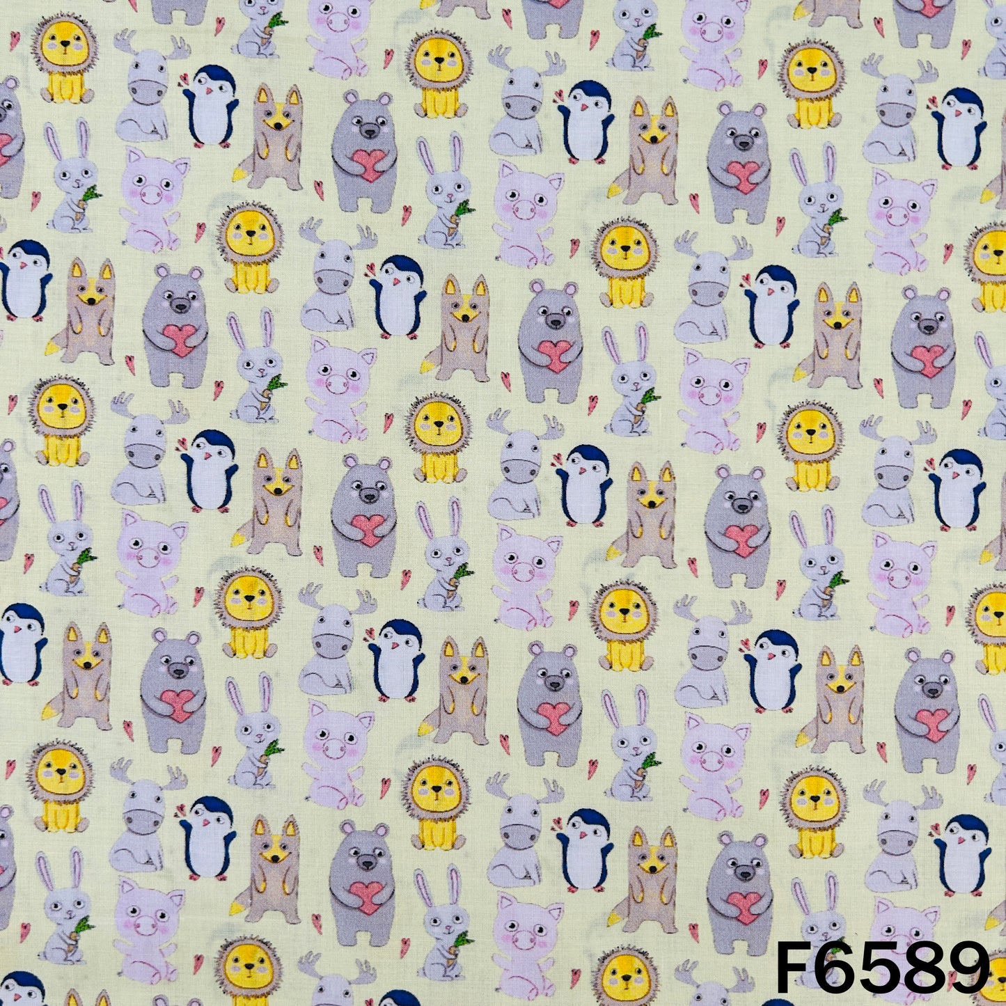 Baby Print Cambric Cotton Fabric - F6589