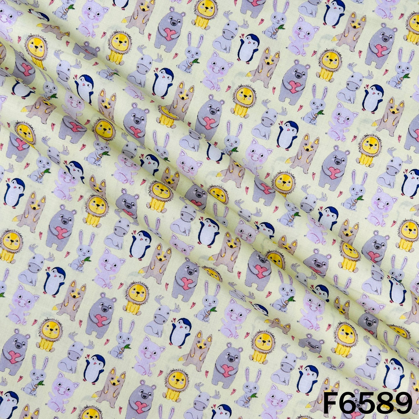 Baby Print Cambric Cotton Fabric - F6589