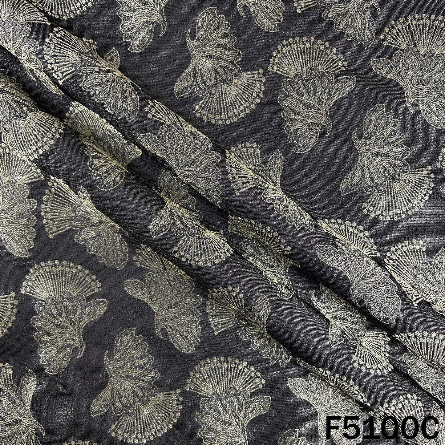 Zari Work Shimmer Tissue Fabric - F5100