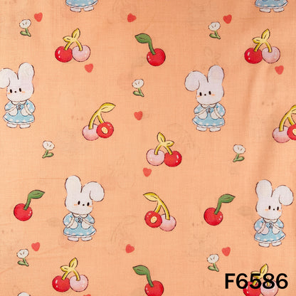 Baby Print Cambric Cotton Fabric - F6586