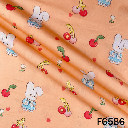 Baby Print Cambric Cotton Fabric - F6586