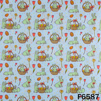 Baby Print Cambric Cotton Fabric - F6587
