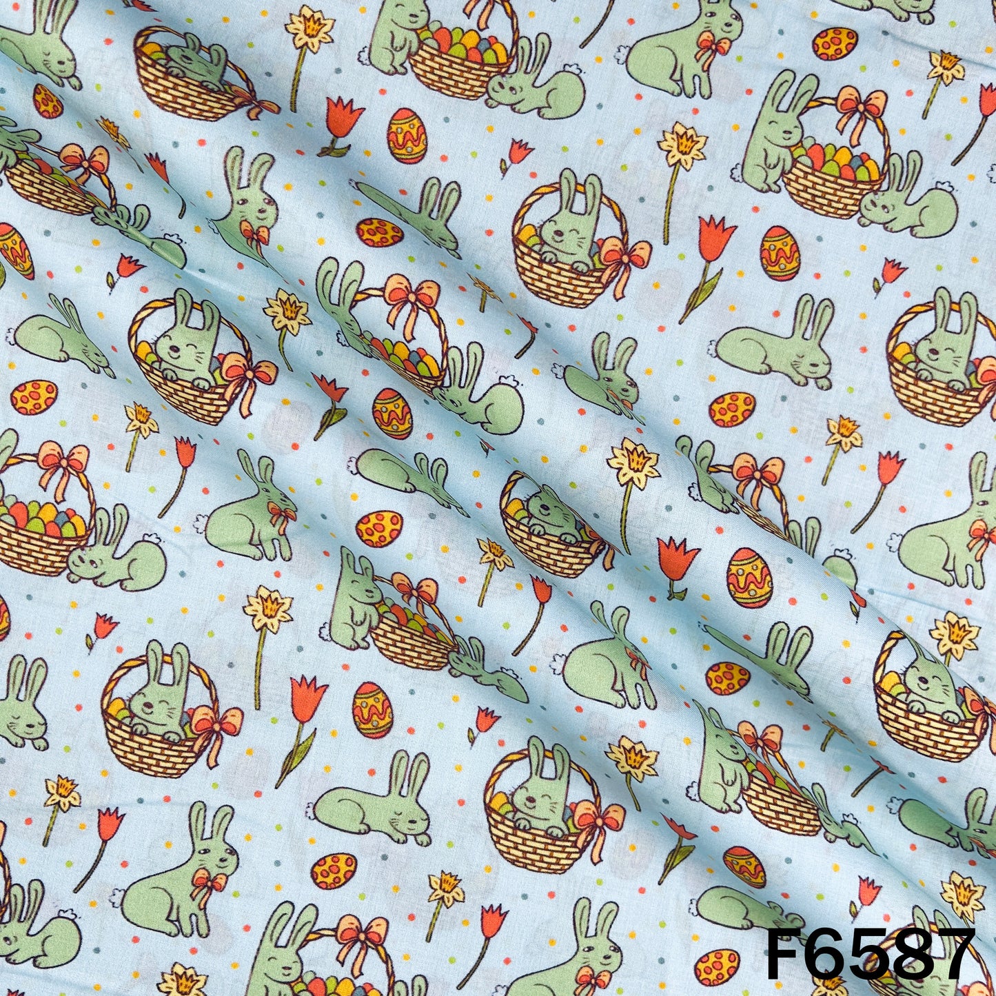 Baby Print Cambric Cotton Fabric - F6587
