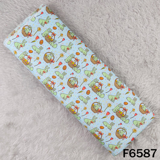 Baby Print Cambric Cotton Fabric - F6587
