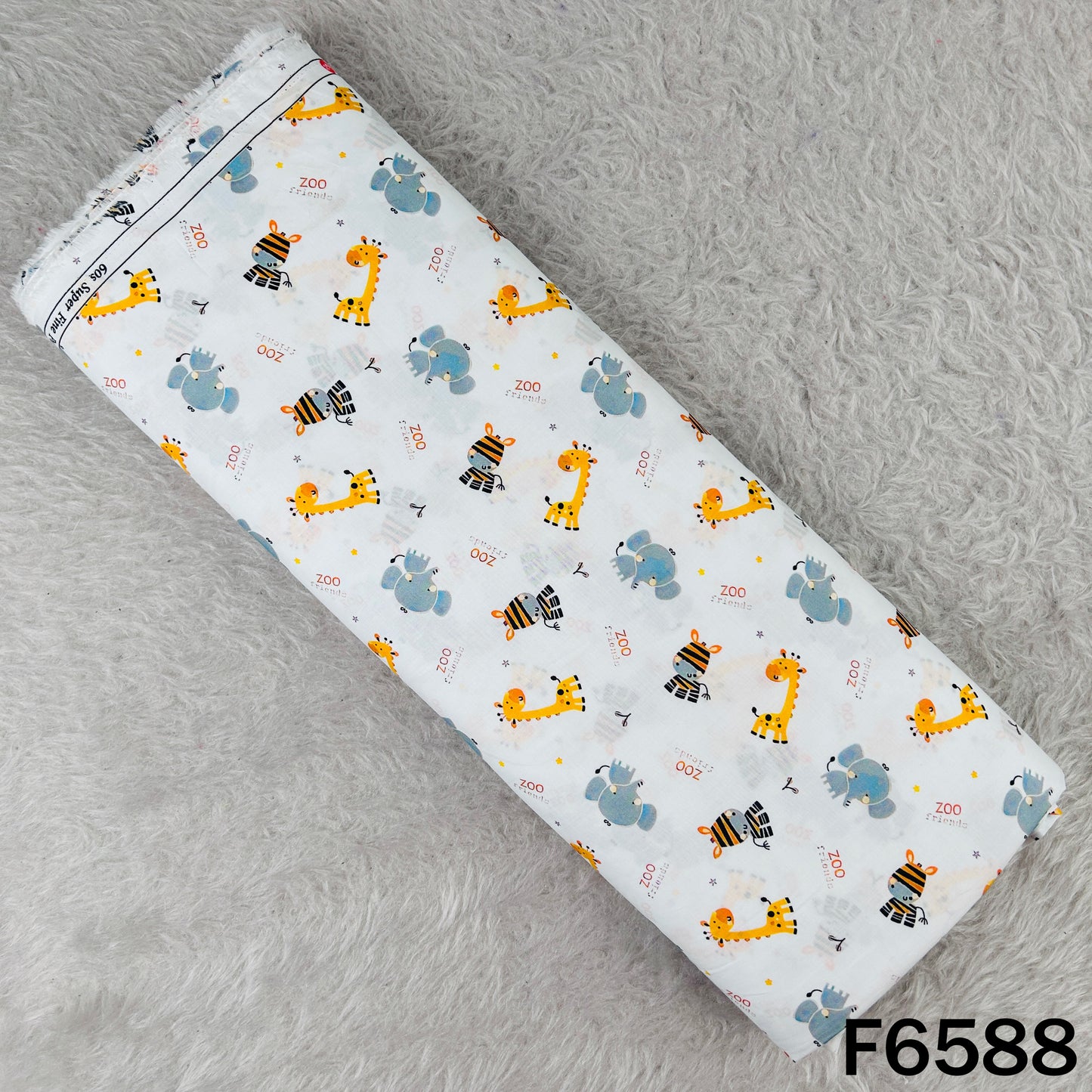 Baby Print Cambric Cotton Fabric - F6588