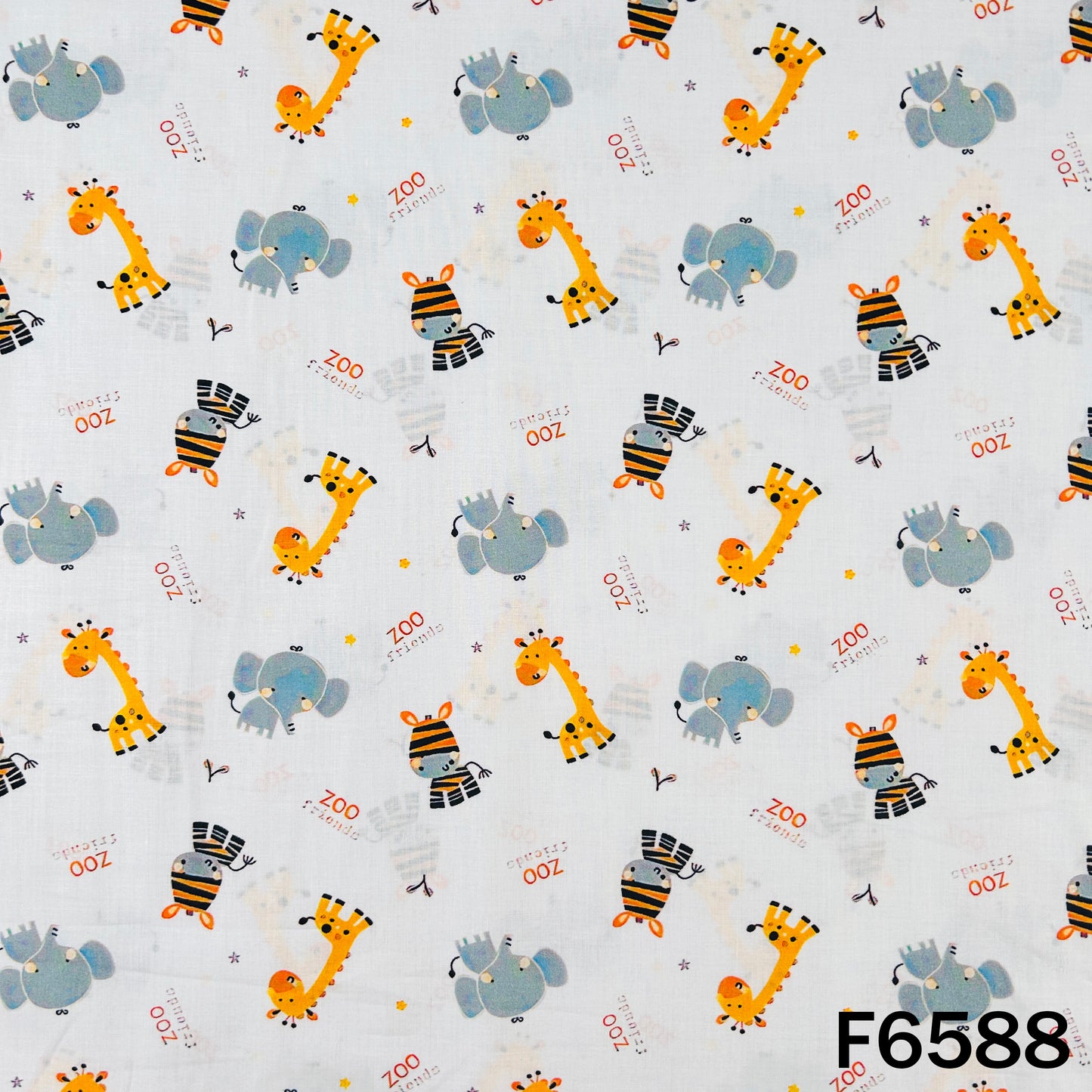 Baby Print Cambric Cotton Fabric - F6588