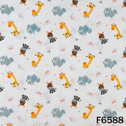 Baby Print Cambric Cotton Fabric - F6588