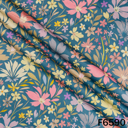 Digital Print Cambric Cotton Fabric - F6590