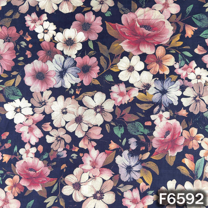 Digital Print Cambric Cotton Fabric - F6592