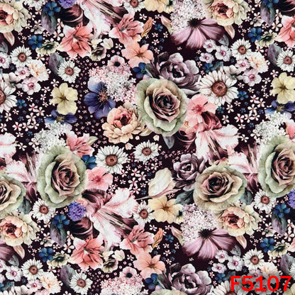 Digital Print Crepe Fabric - F5107