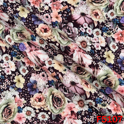 Digital Print Crepe Fabric - F5107
