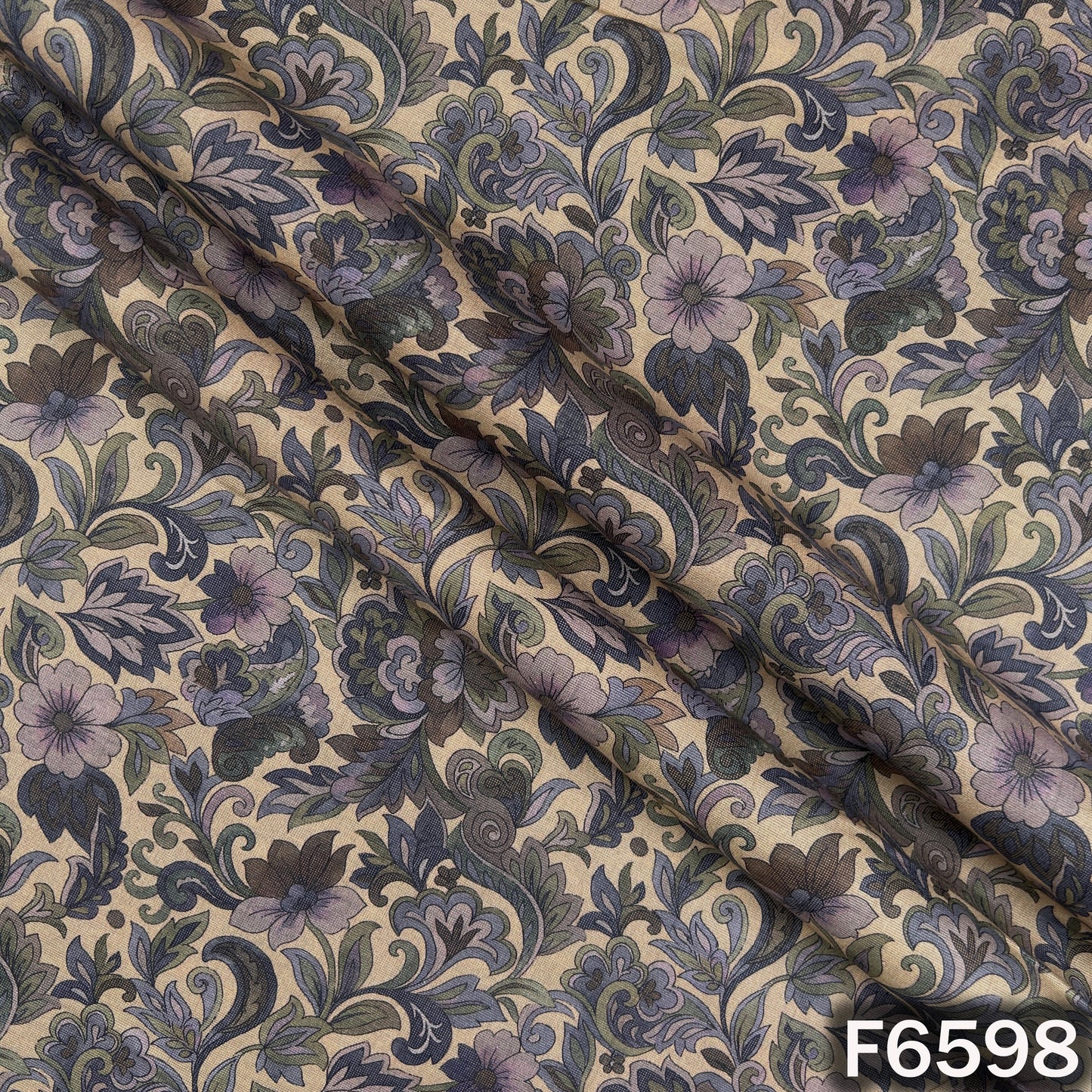 Digital Print Cambric Cotton Fabric - F6598