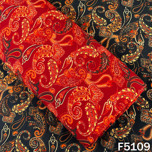 Digital Print Crepe Fabric - F5109